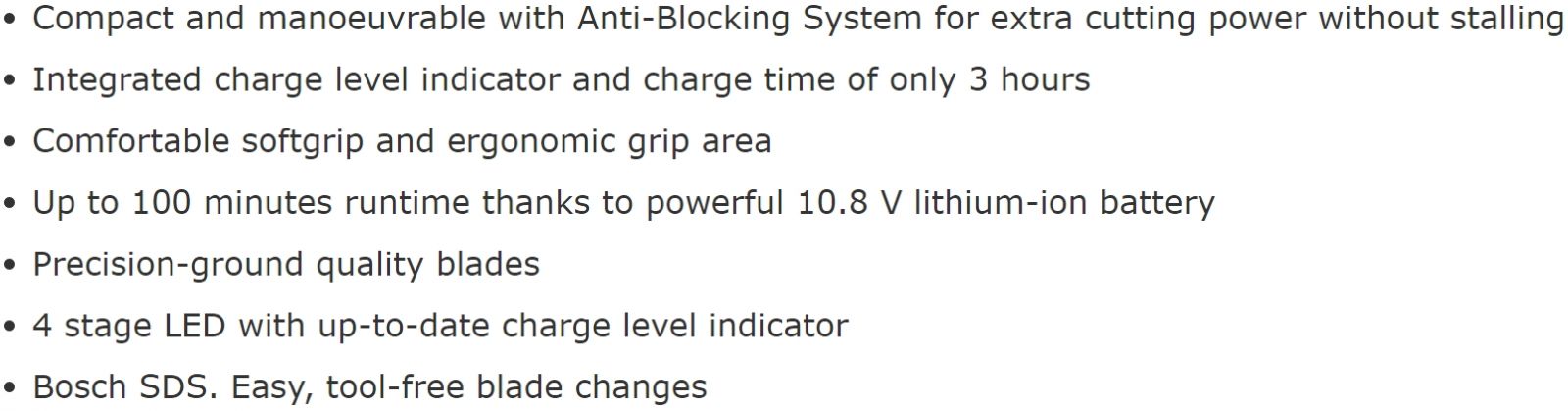 גוזם שיחים מקצועי נטען בוש BOSCH ASB 10.8 LI SET 10.8V